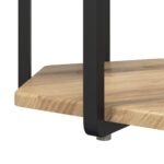 vidaXL Bočný stôl 2 ks z umelej hmoty a kovu – Obrázok 7