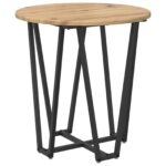 vidaXL Sada príručných stolíkov 2 pcs Artisan dub a čierna – Obrázok 4
