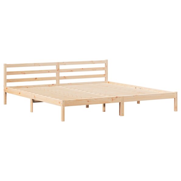 vidaXL Rám postele s čelnou doskou Hnedá 225,5 x 205,5 x 69,5 cm – Obrázok 2