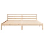 vidaXL Rám postele s čelnou doskou Hnedá 225,5 x 205,5 x 69,5 cm – Obrázok 5
