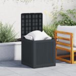 vidaXL Antracitová vonkajšia skriňa 55x53x57 cm PP – Obrázok 4