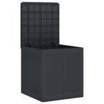 vidaXL Antracitová vonkajšia skriňa 55x53x57 cm PP – Obrázok 5
