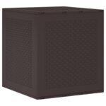 vidaXL Záhradná úložná truhlica Hnedá 55x53x57 cm PP – Obrázok 2