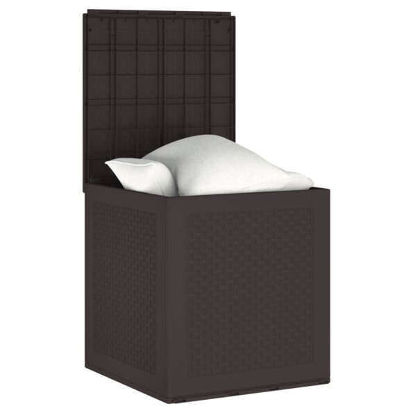 870580_3.jpg vidaXL Záhradná úložná truhlica Hnedá 55x53x57 cm PP – Obrázok 3