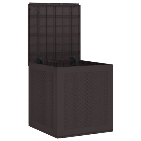 870580_5.jpg vidaXL Záhradná úložná truhlica Hnedá 55x53x57 cm PP – Obrázok 5