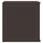 vidaXL Záhradná úložná truhlica Hnedá 55x53x57 cm PP – Obrázok 7