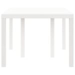 vidaXL Záhradný stôl Biela Polypropylén Stredný Odolný Záhradný stôl – Obrázok 5