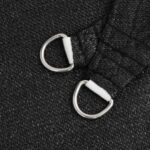 vidaXL Tieniaca plachta 160 g/m² čierna 2,5x2,5x3,5 m HDPE – Obrázok 5