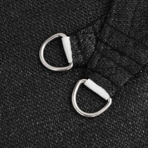 vidaXL Tieniaca plachta 160 g/m² čierna 2,5x2,5x3,5 m HDPE – Obrázok 5