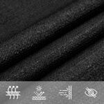 vidaXL Tieniaca plachta 160 g/m² čierna 2,5x2,5x3,5 m HDPE – Obrázok 7