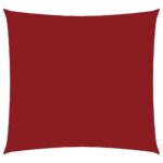 vidaXL Tieniaca plachta oxfordská látka štvorcová 4,5x4,5 m červená – Obrázok 2