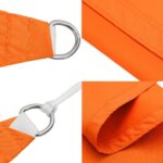 vidaXL Tieniaca plachta oxfordská látka trojuholníková 3x4x5m oranžová – Obrázok 6