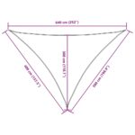 vidaXL Tieniaca plachta, oxford, trojuholníková 4x5x6,4 m, oranžová – Obrázok 10
