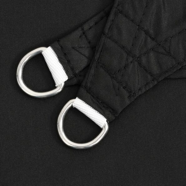 vidaXL Tieniaca plachta, oxford, trojuholníková 2,5x2,5x3,5 m čierna – Obrázok 5