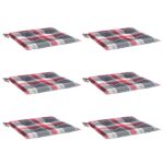 vidaXL Podložky na záhradné stoličky 6 ks 50x50x3 cm, oxfordská látka – Obrázok 3