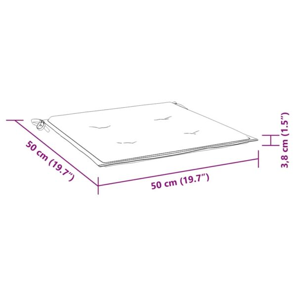 vidaXL Záhradné stoličky so sedákmi 2 ks masívne teakové drevo a oceľ – Obrázok 12