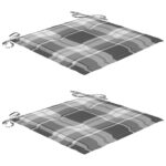 vidaXL Záhradné stoličky so sedákmi 2 ks masívne tíkové drevo a oceľ – Obrázok 7