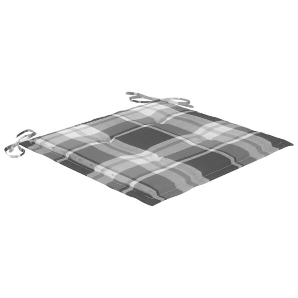 vidaXL Záhradné stoličky so sedákmi 2 ks masívne tíkové drevo a oceľ – Obrázok 8