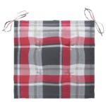 vidalXL 3-dielna skladacia vonkajšia jedálenská súprava+podložky, tík – Obrázok 8