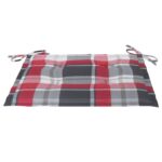 vidalXL 3-dielna skladacia vonkajšia jedálenská súprava+podložky, tík – Obrázok 9