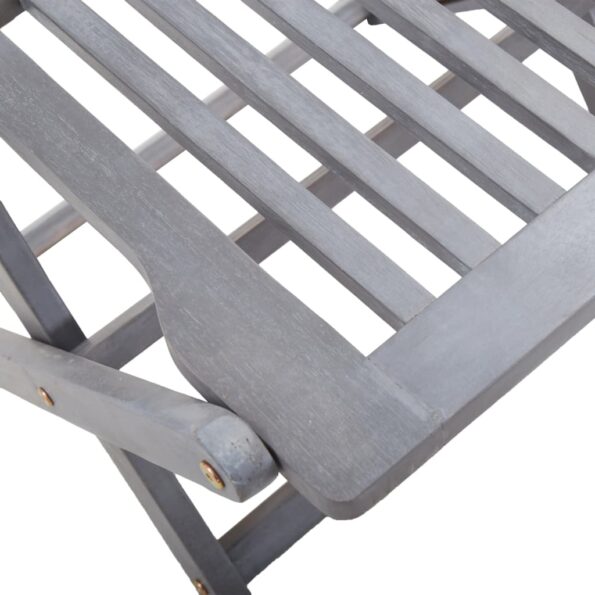 vidaXL Skladacie záhradné stoličky s podložkami 2 ks akáciový masív – Obrázok 8