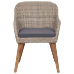 vidaXL 3-dielna záhradná jedálenská súprava hnedá – Obrázok 8