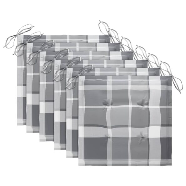 vidaXL Záhradné stoličky 6 ks s podložkami tíkový masív – Obrázok 8