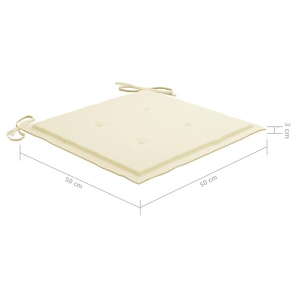 vidaXL Záhradné stoličky 4 ks s podložkami akáciový masív – Obrázok 12