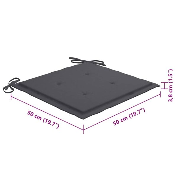 vidaXL Záhradné stoličky 6 ks s podložkami akáciový masív – Obrázok 9