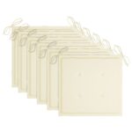 vidaXL Záhradné stoličky 6 ks s podložkami akáciový masív – Obrázok 5