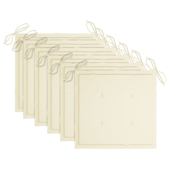 vidaXL Záhradné stoličky 6 ks s podložkami akáciový masív – Obrázok 5