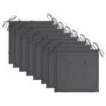 vidaXL Záhradné stoličky 8 ks s podložkami akáciový masív – Obrázok 10