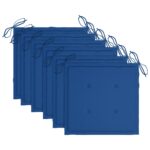 vidaXL Záhradné stoličky 6 ks s podložkami tíkový masív – Obrázok 7