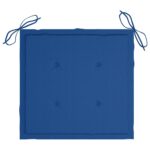 vidaXL Záhradné stoličky 6 ks s podložkami tíkový masív – Obrázok 9