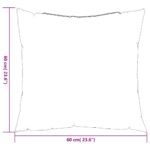 vidaXL Dekoratívne vankúše 4 ks kráľovské modré 60x60 cm látka – Obrázok 8
