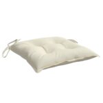 vidaXL Podložky na stoličku 4 ks, krémové 40x40x7 cm, oxfordská látka – Obrázok 5