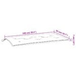 vidaXL Vankúš na záhradnú lavičku krémový 100x50x7 cm oxfordská látka – Obrázok 7