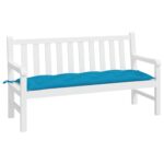 vidaXL Podložka na záhradnú lavičku 150x50x7 cm, oxfordská látka – Obrázok 3