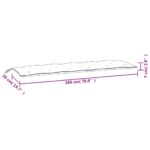 vidaXL Podložka na záhradnú lavičku 180x50x7 cm, oxfordská látka – Obrázok 7