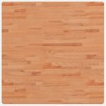 vidaXL Stolová doska 90x90x4 cm štvorcová masívny buk – Obrázok 2