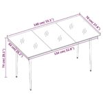 vidaXL 5-dielna záhradná jedálenská sada s podložkami sivá polyratan – Obrázok 11