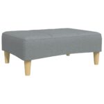 vidaXL Podnožka bledosivá 77x55x31 cm látková – Obrázok 2
