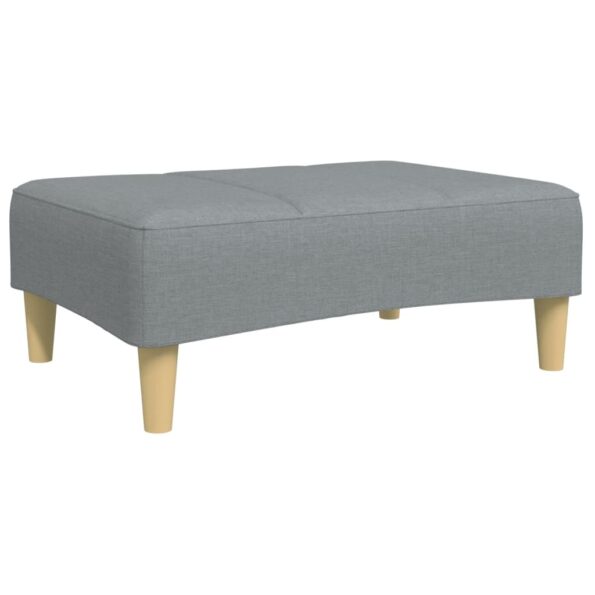 vidaXL Podnožka bledosivá 77x55x31 cm látková – Obrázok 2