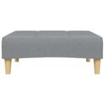 vidaXL Podnožka bledosivá 77x55x31 cm látková – Obrázok 4
