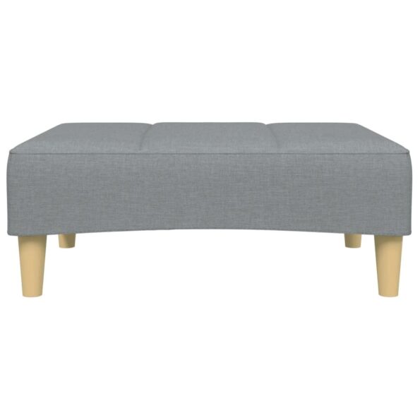 vidaXL Podnožka bledosivá 77x55x31 cm látková – Obrázok 4