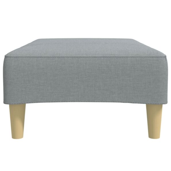 vidaXL Podnožka bledosivá 77x55x31 cm látková – Obrázok 5
