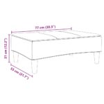 vidaXL Podnožka bledosivá 77x55x31 cm látková – Obrázok 8