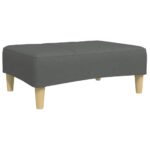 vidaXL Podnožka tmavosivá 77x55x31 cm látková – Obrázok 2