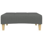 vidaXL Podnožka tmavosivá 77x55x31 cm látková – Obrázok 4