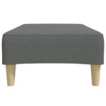 vidaXL Podnožka tmavosivá 77x55x31 cm látková – Obrázok 5